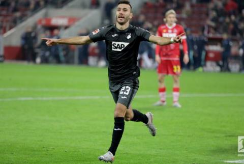 الأرمني-الدولي سركيس أداميان يتألق من جديد ويقود ناديه هوفنهايم للفوز-مع هدف وكسبه ضربة جزاء-