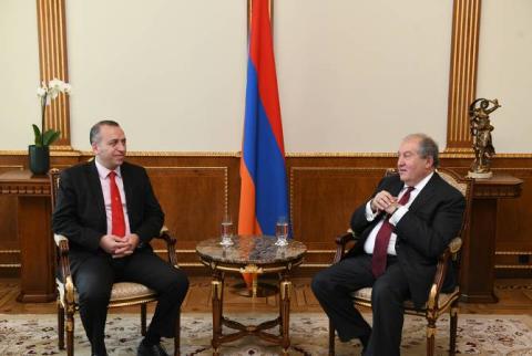 President Sarkissian holds meeting with Chairman of State Military-Industrial Committee 