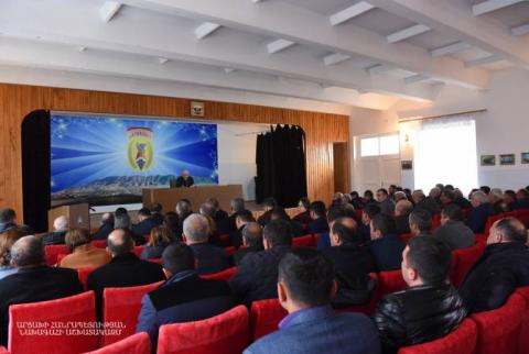 President of Artsakh holds working consultation in Noragyugh community