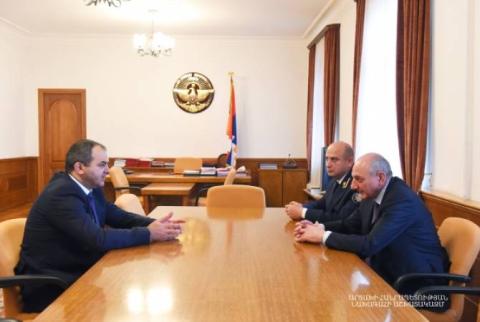 President of Artsakh receives Prosecutor General of Armenia