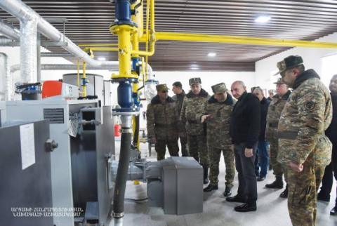 President of Artsakh visits several military units of Defense Army