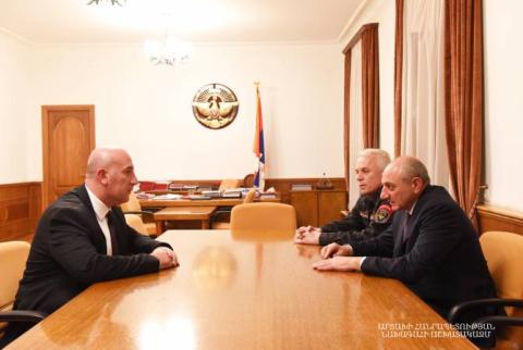 Artsakh’s President receives acting Police Chief of Armenia