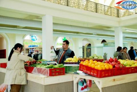 В октябре-2019 цены  на  продукты  питания  в Армении выросли на 0.1%, мировые  цены — на  6%
