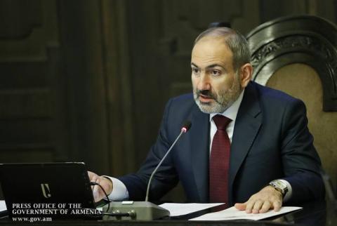 Allocution  du Premier ministre Pashinyan à la séance du gouvernement