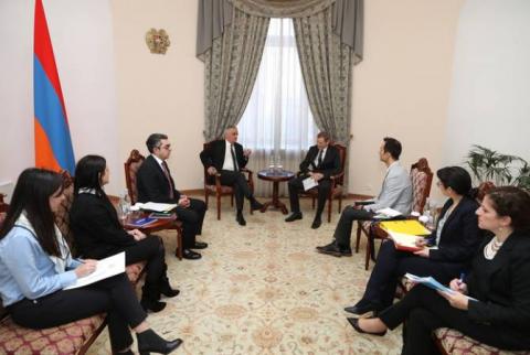 Deputy PM Grigoryan receives OECD Deputy Secretary-General