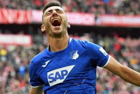 مهاجم منتخب أرمينياسركيس أداميان يساعد ناديه هوفنهايم للفوز على دورتموندبهدف وتمريرة حاسمة بوندسليغا