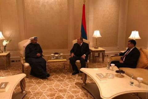 Armen Sarkissian a rencontré le coprésident de la Commission intergouvernementale Arménie-EAU