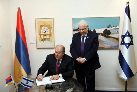 President Sarkissian hopes that one day Israel will recognize the Armenian Genocide