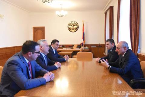 Artsakh’s President receives Armenia’s Central Bank chief