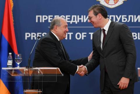 Armenian President congratulates Serbian counterpart on 50th birthday