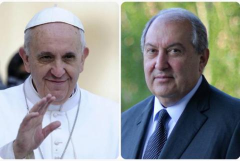 Armenian President sends congratulatory letter to Pope Francis