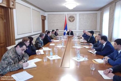 Artsakh’s President chairs consultation on actions to fight novel coronavirus