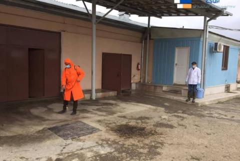 В  Арцахе проводится дезинфекция  на производственных предприятиях и объектах общественного питания