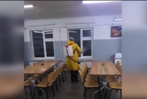 Artsakh military disinfects barracks, equipment to prevent COVID19 