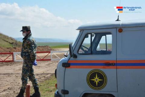 Спасатели Арцаха на четырех пограничных пунктах осуществляют круглосуточное дежурство