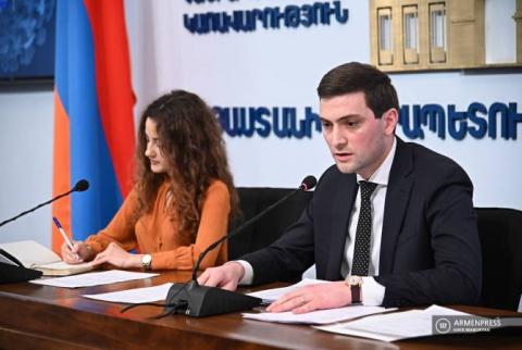 Conférence de presse du vice-ministre de l'Administration territoriale et des Infrastructures, Armen Simonian