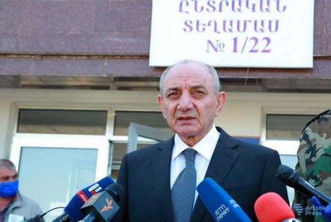 Artsakh acted and acts in accordance with demands of situation, says President Sahakyan