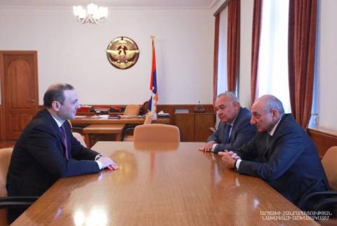 President of Artsakh receives Secretary of Security Council of Armenia