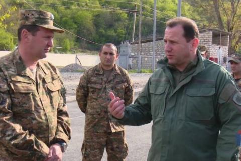 Armenia Defense Minister visits Artsakh