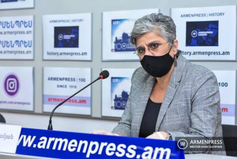 Conférence de presse de la directrice de l'Institut de physique d'Erevan Ani Aprahamian