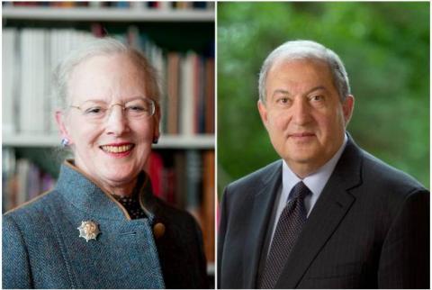 Armenian President congratulates Queen Margrethe II of Denmark on national day