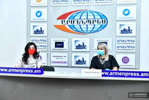 Conférence de presse de Gayane Nersissan, spécialiste en chef du Département de la protection de la nature de la municipalité d'Erevan