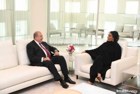 Armenian President addresses letter to Sheikha of Qatar