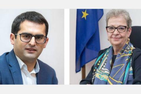 Հակոբ Արշակյանը ԵՄ դեսպանի հետ քննարկել է գործակցության ընդլայնման հնարավորությունները 