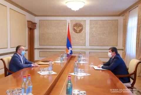 President of Artsakh receives former defense minister of Armenia
