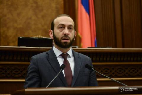 Speaker Mirzoyan calls on heads of parliaments of CSTO states to condemn Azerbaijani provocation