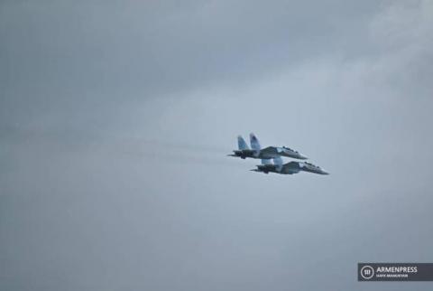  Истребители Су-30 CM Армении вылетели на боевое дежурство