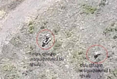 МО Армении опубликовало фото и видео перевозки тел азербайджанских военнослужащих