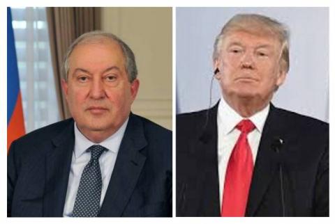 Президент Армен Саркисян выразил соболезнование  Дональду  Трампу в связи со смертью брата