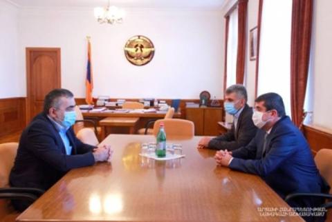 Президент Арцаха принял председателя Бюро АРФ “Дашнакцутюн” Армена Рустамяна