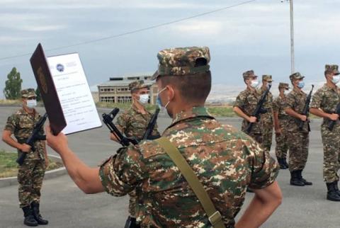 Հայաստանից օտարերկրյա ռազմաուսումնական հաստատություններ ընդունված կուրսանտները երդվել են 