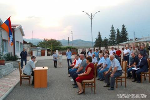 ԱՀ նախագահ Արայիկ Հարությունյանն այցելել է Ասկերանի շրջանի Բերքաձոր համայնք
