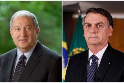 Le Président d'Arménie a félicité le Président du Brésil à l'occasion du Jour de l'Indépendance