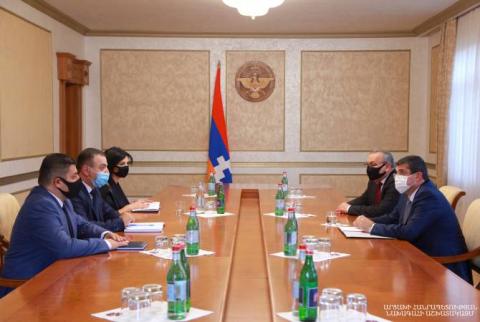 Президент Арцаха принял депутатов фракции «Справедивость» НС