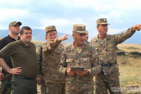 Le Président de l'Artsakh a visité différentes parties de la ligne de front