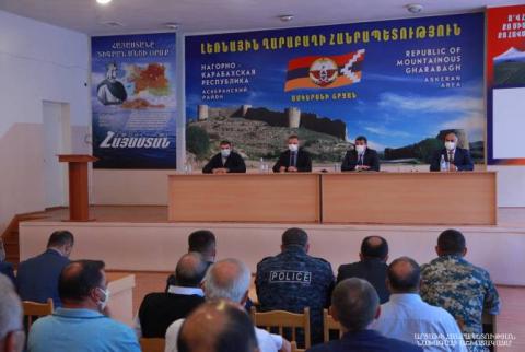 ԱՀ նախագահ Արայիկ Հարությունյանն այցելել է Ասկերան շրջկենտրոն
