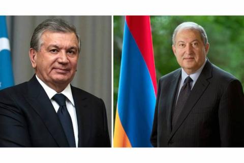 Անկախության տոնի առթիվ Արմեն Սարգսյանին շնորհավորել է Ուզբեկստանի նախագահը