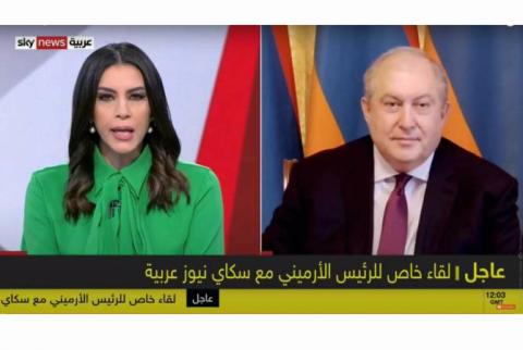 تركيا يجب أن تنسحب من نزاع ناغورنو كاراباغ تحت الضغط الدولي-الرئيس الأرميني أرمين سركيسيان-