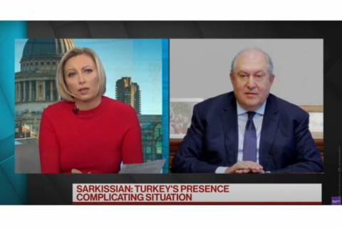 Interview du Président Armen Sarkissian à Bloomberg