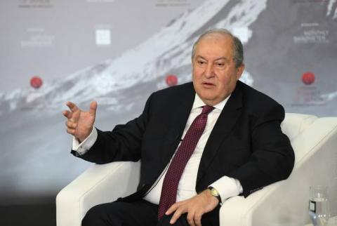 President Sarkissian hopeful ceasefire will be beginning of return to peace process 