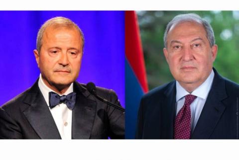 Armenian President, philanthropist Vache Manukian discuss possibility of new assistance for Artsakh