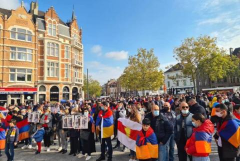 Armenian community of Brussels demands recognition of Artsakh’s independence