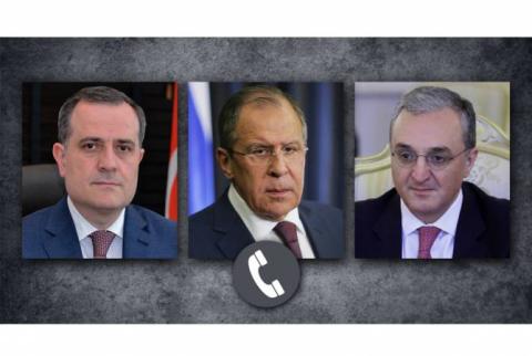 Lavrov talks with Armenian, Azerbaijani FMs
