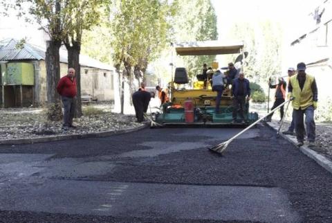 Կարմիրգյուղում իրականացվում են ասֆալտապատման աշխատանքներ