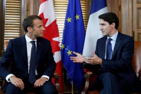 Trudeau et Macron ont  évoqué le règlement pacifique du conflit du Haut-Karabakh