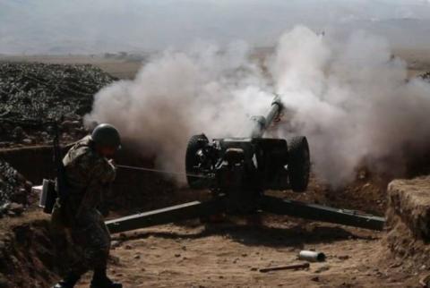Artsakh artillery takes out Azeri assault team near Karintak village 